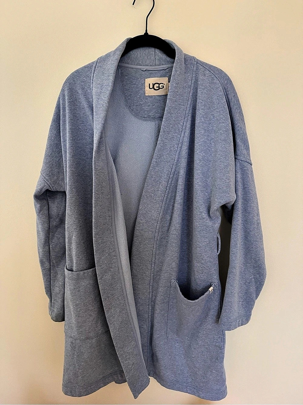 UGG Duffield II Robe Open Front Cardigan Blue- Missing Belt